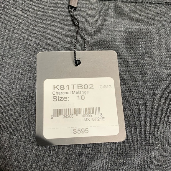 ST. John Charcoal Melange K81TB02 pants sz 10 - Picture 7 of 8